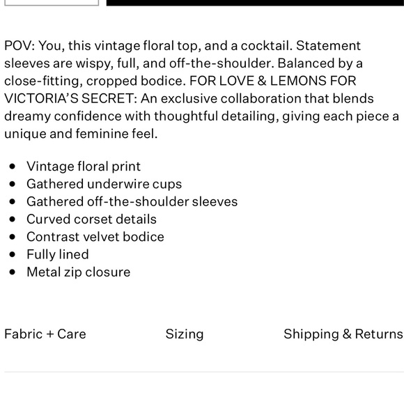 For Love & Lemons Kate Corset Crop Top - Picture 7 of 7